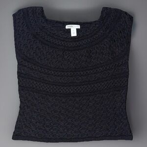 White House Black Market Cable Knit Sleeveless Sweater